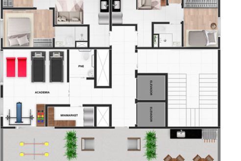 Edifício Emanuele Residences - Planta Cobertura